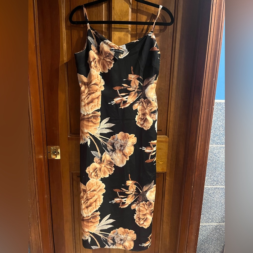 INC Flowered Silk Slip